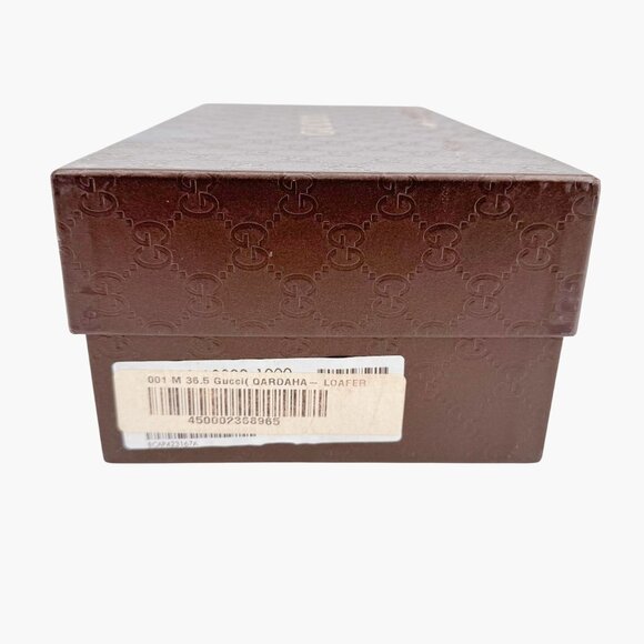 Gucci Interlocking GG Driving Loafers EU 36.5 US 6.5 Black Leather Flat Shoe - Picture 14 of 14